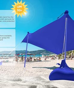 ABCCANOPY Portable Beach Sun Shelter 7×7 FT for Camping and Outdoors 2