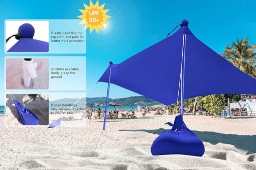 ABCCANOPY Portable Beach Sun Shelter 7x7 FT for Camping and Outdoors - Image 2