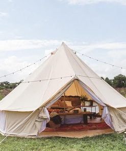 Luxury Cotton Canvas Glamping Safari Tent for Family Camping