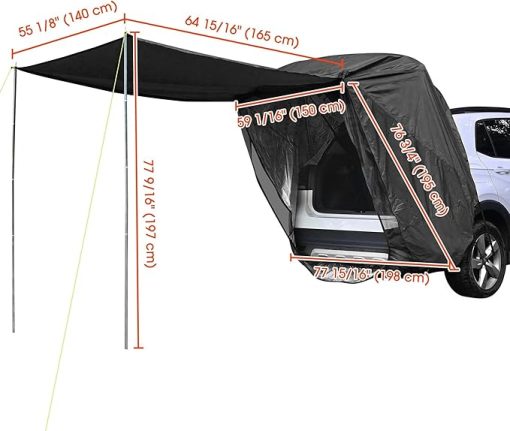 Car Tailgate Shade Awning for Outdoor Comfort Water-Resistant Trips - Image 2