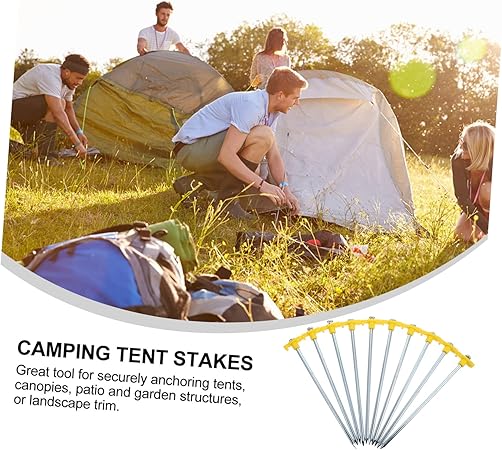 KESYOO 10pcs Heavy Duty Camping Tent Stakes for Outdoor Family Use 2 KESYOO 10pcs Heavy Duty Camping Tent Stakes for Outdoor Family Use - Image 2