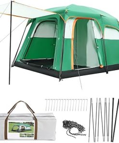 6 Person Waterproof Windproof Pop-Up Family Camping Tent with Rainfly