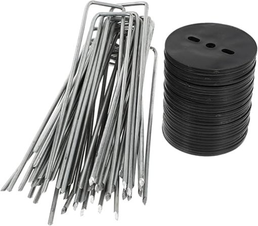 GALPADA U Shape Ground Nails 30 Pack for Gardening Tent Camping