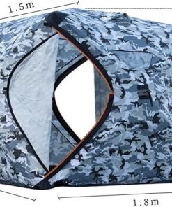 Winter Ice Fishing Tent for 2-3 People Thick Cotton Outdoor Camping 2