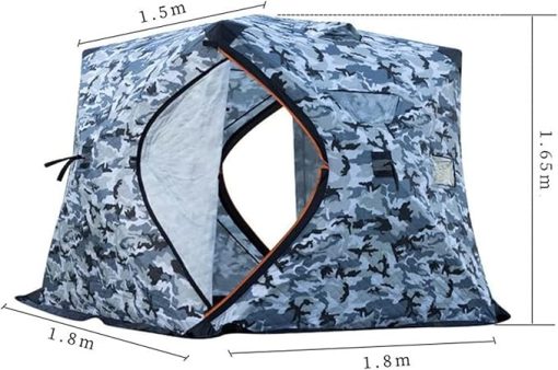 Winter Ice Fishing Tent for 2-3 People Thick Cotton Outdoor Camping - Image 2