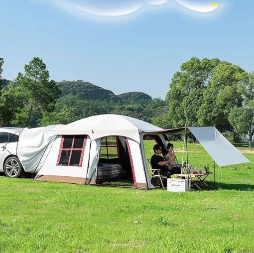 Acura MDX/RDX Car Tail Tent Portable Rainproof Sleeps 4 Camping Gear - Image 2