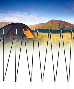 Double Tent Poles Set 7 Sections Lightweight Fiberglass Replacement Kit 2