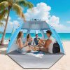 Milisten Pop Up Beach Tent Insulated Waterproof Canopy for 2 People 3