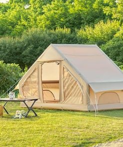 Inflatable Tent for 3-5 People 4 Season Camping with Quick Setup