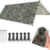 Waterproof Camping Tarp 300×300 cm for Hiking and Fishing with Bag