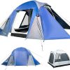 Family Camping Tent for 4-5 People with Waterproof Rainfly and Doors