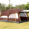 Deluxe Waterproof Family Tent for 5-8 with Sleeping Area and Easy Setup