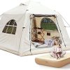 Inflatable Camping Tent with Twin Air Mattress for 1-3 People 4