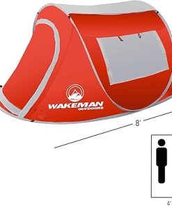 Water Resistant 2 Person Pop-up Tent with Rain Fly and Carry Bag 2
