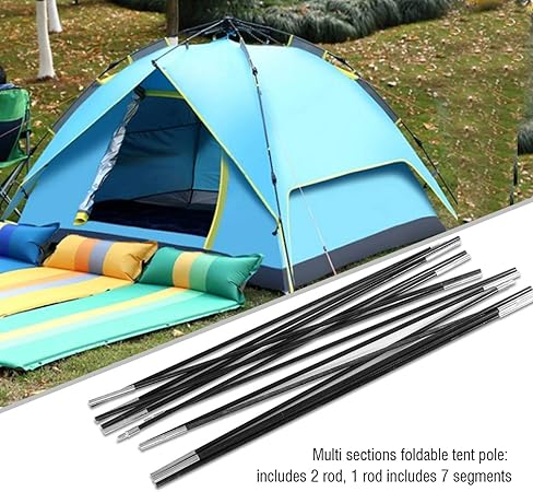 Fiberglass Tent Pole Repair Kit for Camping and Hiking Support 2 Fiberglass Tent Pole Repair Kit for Camping and Hiking Support - Image 2