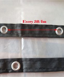 Heavy Duty Clear Tarp 130g PE Plastic Cover for Outdoor Camping 2