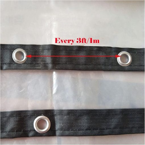 Heavy Duty Clear Tarp 130g PE Plastic Cover for Outdoor Camping - Image 2