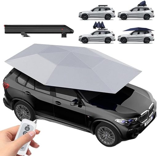 Automatic Car Tent 3.8x2.8M Folding Carport Sun Protection Awning