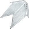 100 Pack Garden Fabric Pins 15cm Steel Ground Stakes for Outdoor Use 3