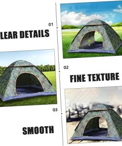 Large Family Camping Tent with Steel Pegs Guy Ropes and UV Cover 2