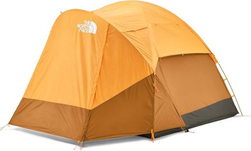 The North Face Wawona 4P Tent Light Exuberance Brown Orange Green