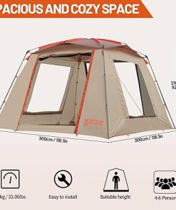 Himalaya Family Tent for 4 Persons Easy Setup Waterproof Camping 2