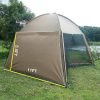 11 x 11 Ft Screen House Canopy Tent for Patios and Camping Beige