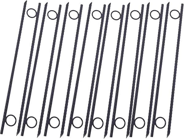 Durable 16 Pcs Steel Rebar Stakes for Secure Tent Setups 18 Inch Durable 16 Pcs Steel Rebar Stakes for Secure Tent Setups 18 Inch