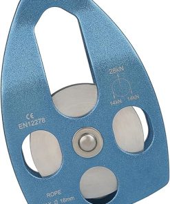 Climbing Pulley with Fixed Sideplates for Mountainous Environments
