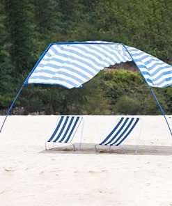 Manta Rays and Lite Regatta Stripe Beach Shade Sun Canopy