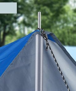 Outdoor Canopy Pole Kit 4-Section Iron Tube Tent Support 2.4M 2