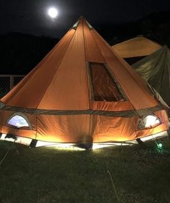 Luxury Bell Tent 4M Waterproof Yurt for 5-8 People Outdoor Glamping 2