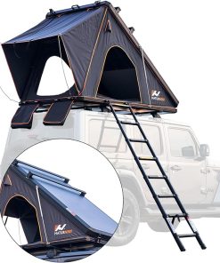 Naturnest Hard Shell Rooftop Tent with Luggage Pole for Camping