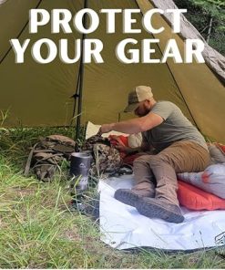Tyvek House Wrap Ultralight Camping Tarp 4.5×8 Tent Footprint 1 Person 2