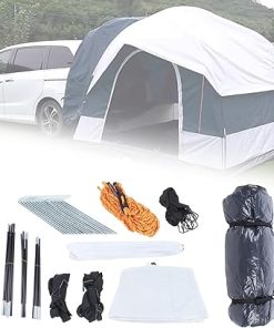 Portable SUV Camping Tent with Aluminum Alloy, High Wind Resistance, Easy Storage, Ground Nails and Wind-Proof Rope for Maximum Stability and Safety 2