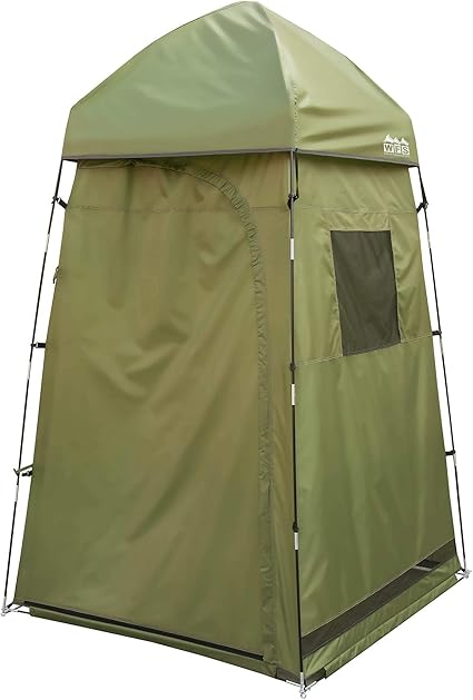 World Famous Sports Privacy Shelter Tent, Green, Waterproof Shell Fabric, Roomy 4′ x 4′ x 7′ Tall, Great for Outdoor Privacy, Toilet, Camp Shower, Changing Room, Storage and More. 2 World Famous Sports Privacy Shelter Tent, Green, Waterproof Shell Fabric, Roomy 4' x 4' x 7' Tall, Great for Outdoor Privacy, Toilet, Camp Shower, Changing Room, Storage and More. - Image 2