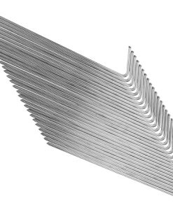 30pcs Camping Tent Stakes Outdoor Beach Picnic Accessories Silver Iron