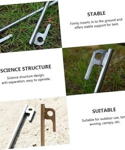 YARNOW Strong Stainless Steel Floor Nails for Tent and Outdoor Use 2