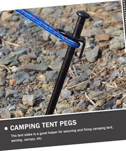 6 Pack Heavy Duty Metal Camping Tent Pegs Canopy Stakes Outdoors 2
