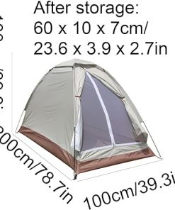 Multifunctional Outdoor Camping Tent Easy Setup Portable Single Door 2
