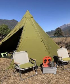 Portable Indian Camping Teepee Tent with Stove Hole for Outdoor Use