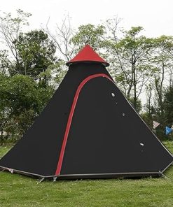 Waterproof 4-6 Person Pyramid Teepee Tent for Outdoor Camping 2