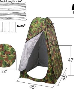 Portable Privacy Tent for Beach Camping Shower Toilet Camo Options 2