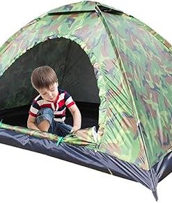 Waterproof 2 Person Dome Tent with Mesh Skylight for Camping