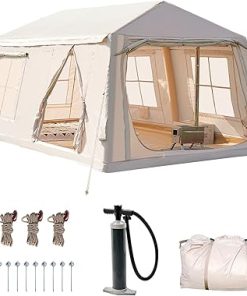 ABORON Inflatable Camping Tent for 2-8 People Easy Setup Waterproof
