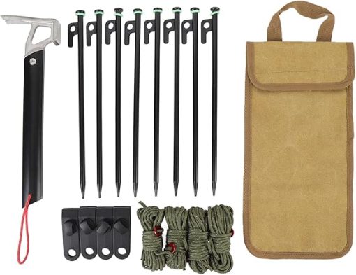 30cm Aluminum Tent Stakes High Reflective Guy Lines and Tent Cords