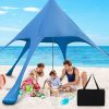 Goplus 20×20 FT Beach Canopy with UPF50+ Sun Protection and Carry Bag