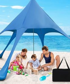 Goplus 20×20 FT Beach Canopy with UPF50+ Sun Protection and Carry Bag