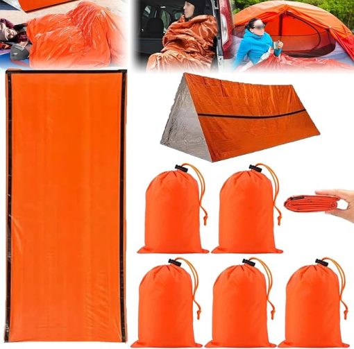 Emergency Sleeping Bag for Survival and Outdoor Use  
Portable Thermal Waterproof Bivy Sack Blanket for Camping and Hiking