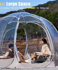 Spacious Bubble Tent for 8-10 People, 11.8×11.8 Ft Outdoor Folding Tent 2